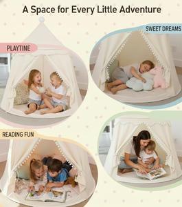 Maison de jeu intérieure portable pour enfants, jouet en peluche, pliable, espace secret de divertissement intérieur, tente spacieuse pour bébé, petite maison - Product Image 2