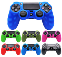 Vente en gros de housse de protection en silicone anti-dérapant pour accessoires de manette PS4