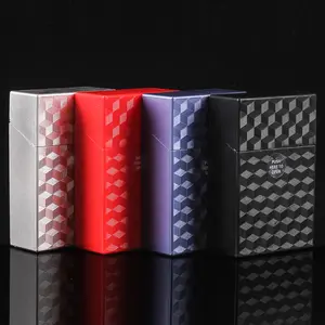 XY105CCP04 New Design Cigarette Case Household Grid Design 20pcs Capacity Cigarettes Tobacco Smoking Accessories