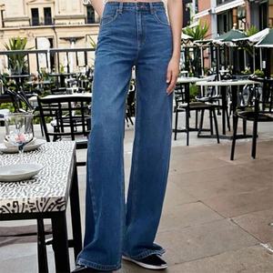 Jeans de Mezclilla de Pierna Recta Holgados de Cintura Alta para Mujer, Estilo Casual, Lavado, con Parches, a la Moda - Product Image 5