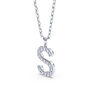 Elegante colgante del alfabeto de la A a la Z con diamantes cultivados en laboratorio VVS VS EF, engastados en plata de ley 925 con acabado en oro, joyería personalizada. - Product Image 3