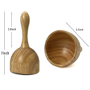 Venta al por mayor de madera Gua Sha, palo de masaje corporal carbonizado Natural, herramienta de terapia de <span class=keywords><strong>SPA</strong></span>, tratamiento de puntos de masaje de relajación Guasha - Product Image 2