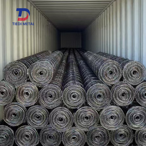Guyane # 65 # Rouleau de treillis soudé en acier lisse nervuré BRC 610, 6 po x 6 po, 7 pi x 75 pi, pour armature de béton, treillis métallique BRC 65 - Product Image 6