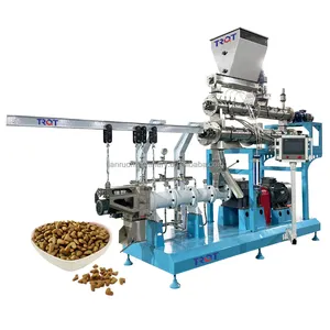 Fish flake food making machines production extruder process machine fish feed pie plant producing machine