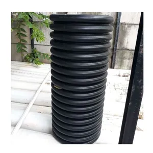 HDPE Double Wall Corrugated Underground Pipeline Industrial System Pipe Dwc Culvert Pipe Drainage Pipe SN4-SN8 Class