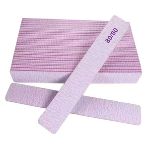 80/80 Grit Jumbo Zebra tırnak törpüsü çift taraflı 80 Grit sağlam kaba zımpara panoları gri kare tırnak tırnak törpüsü - Product Image 5