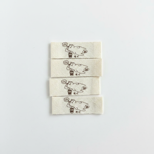 Sew on Custom Charm Patterns Logo Multi-Shape Non-Woven Washable <b>Machine</b> Woven Neck <b>Labels</b> for Clothing - Product Image 1