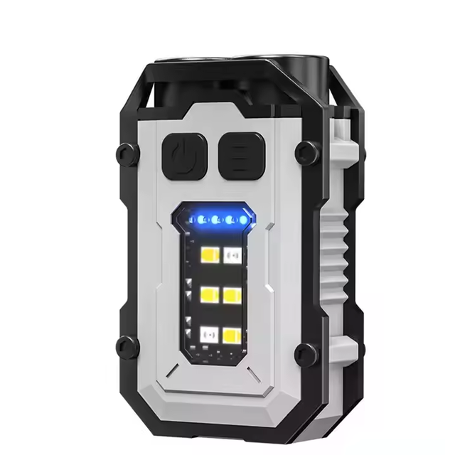 New Design Edc Flashlight Mini Keychain Torch Light Uv Camping Hiking Flood Light EDC FlashLight Rechargeable Flashlight
