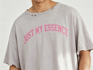 Nouveauté Hong Guan : T-shirts Streetwear 100% Coton Coupe Boxy Courte pour Hommes, Personnalisables avec Impression Graphique, Col Rond, Manches Courtes - Product Image 3