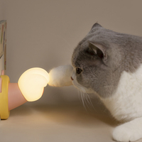 Lampe de bureau pour chambre créative petite commande tactile USB rechargeable Led cadeau moderne patte de chat veilleuse pour enfants