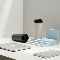 Gobelet isotherme à ventouse antidérapant en acier inoxydable à double paroi pour café, tasse de voyage sous vide pour voiture, vente en gros