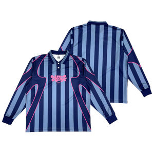 เสื้อฟุตบอลแขนยาวเสื้อฟุตบอลคลาสสิกพิมพ์โลโก้งานปักลาย - Product Image 2