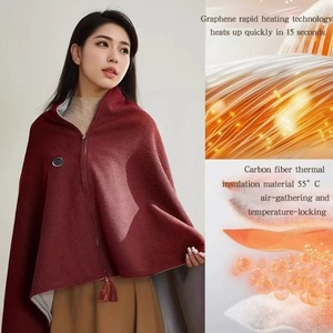 Multi-function Electric Blanket Carbon Fiber <b>Heating</b> Wearable Blanket Winter Household Outdoor Washable Bedroom Sport - Product Image 4