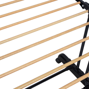 Caballo de ropa de 3 niveles con ruedas Rack de secado plegable MultifunctionIndoor y Outdoor - Product Image 3