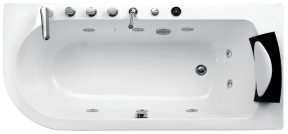 Salle de bain luxe jupe d'art à trois côtés <span class=keywords><strong>baignoire</strong></span> transparente verre transparent silicone oreiller de bain <span class=keywords><strong>baignoire</strong></span> de massage pour 1 personne - Product Image 3