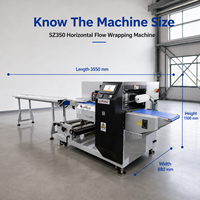 Machine d'emballage automatique professionnelle pour produits de boulangerie, emballage horizontal pour la production en usine