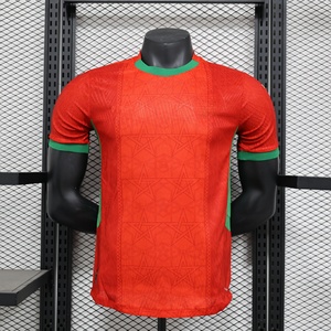 Maglie <span class=keywords><strong>da</strong></span> Calcio per Adulti del Marocco 2026 in Fibra di Poliestere di Qualità Thailandese, Versione Giocatore e Tifoso, Servizio OEM, Asciugatura Rapida - Product Image 1