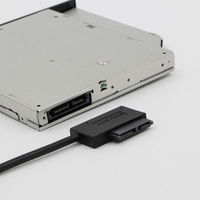 Cable adaptador USB 2.0 a SATA para unidad de CD/DVD ROM de portátil, Plug and Play, 480Mbps