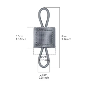 Mochila multiusos Chaleco Accesorio Hebilla Cinturón táctico Hebilla fija Antena Linterna Cinta elástica Hebilla de encuadernación - Product Image 2