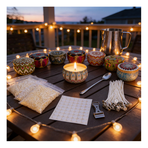 <b>Wedding</b> Gift Candle Jar Luxury <b>Box</b> Aromatic Soy Blend Elegant <b>Keepsake</b> Boutique Ceremony Distribution Program Launch - Product Image 1