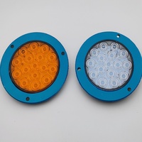 Nouveau produit phare : Feu stop, clignotant et arrière pour camion et remorque, 24 LED, cadre en plastique chromé, 3 broches, 4 pouces, étanche IP67, 12-28V DC, 15W, à brancher