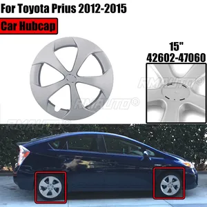 Cubierta de rueda de <span class=keywords><strong>tapacubos</strong></span> de coche para <span class=keywords><strong>Toyota</strong></span> Prius 2012-2015 42602-47060 15 ''accesorios de repuesto de 5 radios - Product Image 1