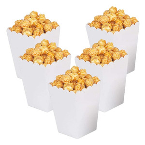 Boîtes à Popcorn Noires Mini en Carton – Contenants Jetables pour Soirées Cinéma, Snacks et Bonbons - Product Image 2