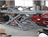 Élévateur de voiture à ciseaux d'alignement dans le sol de 5000kg pour l'étalonnage d'alignement des quatre roues de voiture 5 tonnes de grand élévateur à ciseaux hydraulique de voiture