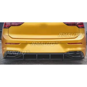 <b>For</b> VW Golf MK8 2021-2024 Body Kit Rear Bumper Splitter Glossy Black Sport Style Bumper Cover <b>Diffuser</b> <b>Car</b> Accessories - Product Image 5