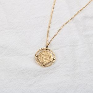 Unique and Retro Stylish and Delicate Jewelry 18K PVD Gold Plated Retro Apollo Creative Zodiac <strong>Coin</strong> Pendant <strong>Necklace</strong> - Product Image 6