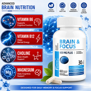 Wholesale Shecome Brain Focus <b>Supplement</b> Manufacturer Brain Support Focus Concentration Learning Accuracy Brain Focus Capsules - Product Image 3