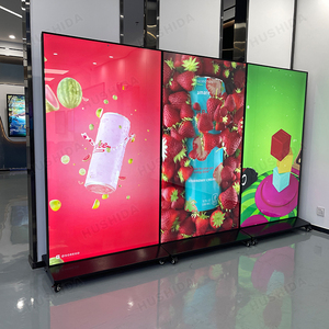 Hushida 4K UHD Android 75 86 98 inch kỹ thuật số dọc tương tác Totem màn hình cảm ứng kiosk LCD quảng cáo hiển thị - Product Image 2