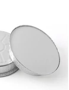 Prezzo all'ingrosso 6/7/8/9 pollici di alluminio rotondo Pan Air Fryer fodera in alluminio piatto padella per Pizza Pan con coperchio di <span class=keywords><strong>carta</strong></span> - Product Image 6