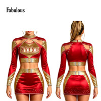 Seragam Cheerleading Desain Mewah Seragam Cheerleading Seragam Cheerleading yang Dapat Dipersonalisasi