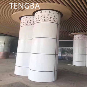 Moderna <span class=keywords><strong>Copertura</strong></span> per Colonne in Alluminio Curvo Prodotta a Foshan per Hotel, Ospedali, Centri Commerciali, Dimensioni Personalizzabili, Caratteristiche Ignifughe - Product Image 3
