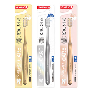 OralGos Royal Shine Toothbrush Soft Bristles <b>Gum</b> Care Adult Manual Toothbrush - Product Image 5
