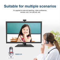 Cámara Web 2K Full HD 1440P, micrófono de enfoque automático, Sensor de imagen CMOS USB, 10x-20x, videollamadas ópticas, cámara de ordenador, cámara web