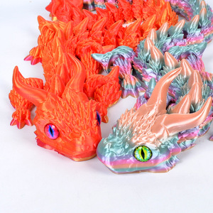 โมเดลมังกร<span class=keywords><strong>ทะเล</strong></span>แบบข้อต่อเคลื่อนไหวได้ ขนาด 69 ซม. พิมพ์ 3 มิติ วัสดุ PLA สีรุ้ง สำหรับตกแต่งบ้านและสำนักงาน - Product Image 3