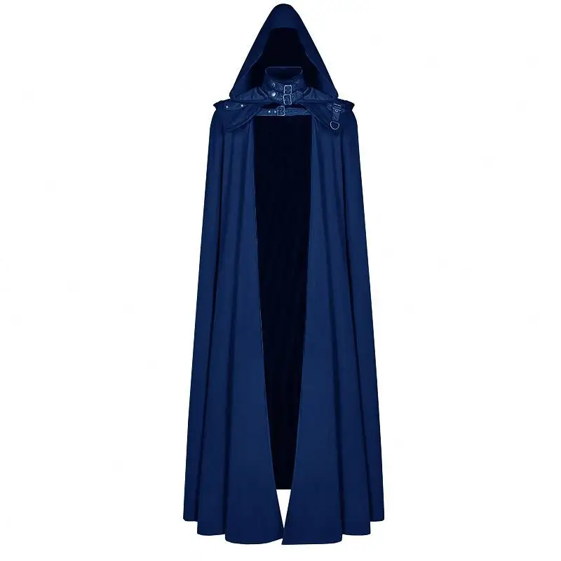 Medieval hooded coat Gothic tunic Trench Halloween COS Devil wizard Death Cape Robe cape