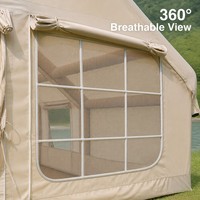 Tente de camping gonflable - Tente de glamping automatique en Oxford 420D pour la randonnée en famille aux États-Unis et en Europe