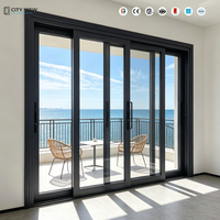 Ventana Abatible de Aluminio para Oficina Comercial, Doble Vidrio Templado, Recubrimiento en Polvo para Edificios