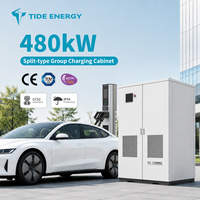 Nouvelle station de recharge pour véhicules électriques TIDE ENERGY 480 kW, système de recharge en groupe, terminal de recharge CCS2 DC, entrée CE 400 V