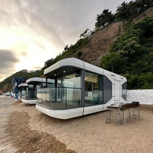 Bền bánh sandwich Panel container nhà prefab-Thanh Lịch Pháp phong cách thiết kế cho khách sạn, khu nghỉ mát & ứng dụng ngoài trời - Product Image 6