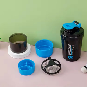 Gobelet mélangeur multifonctionnel personnalisé, écologique, lavable au lave-vaisselle, en plastique, 500 ml/600 ml, pour le sport, la salle de sport, les protéines - Product Image 2