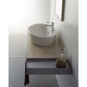 Scarabeo Matty Lavabo moderne encastré en pierre de quartz avec marbre de granit pour salle de bain ou hôtel Lavabo à main - Product Image 1