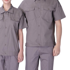 ورشة لحام لإصلاح السيارات ملابس طويلة وقصيرة الأكمام بدلة قطنية عاكسة ميزة حماية العمل تقنيات مطبوعة - Product Image 2