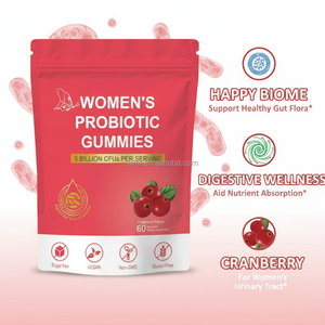 Probiótico <span class=keywords><strong>para</strong></span> Mujeres Adultas Sabor Arándano 5 Mil Millones de UFC por Porción 60 Gomitas Sin Azúcar Vegano Sin OGM Sin Gluten Suplemento Dietético - Product Image 3