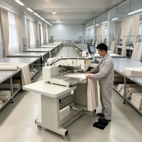 Équipement de plissage de rideaux, machine à coudre les rideaux à alimentation manuelle