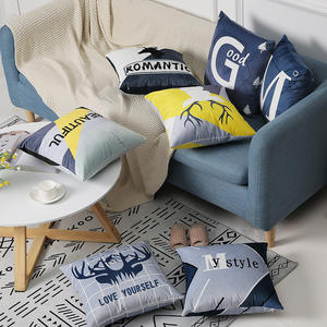 Haute qualité nordique décoratif moderne Simple noir et blanc jaune rayé géométrique Plaid taie d'oreiller <span class=keywords><strong>housse</strong></span> <span class=keywords><strong>de</strong></span> <span class=keywords><strong>coussin</strong></span> personnalisée - Product Image 3