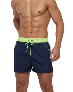 ZN Biểu Tượng Tùy Chỉnh Trống Nylon Mens Đồ Bơi Nhanh Khô Dây Rút Surf Shorts Lưới Người Đàn Ông Quần Bơi